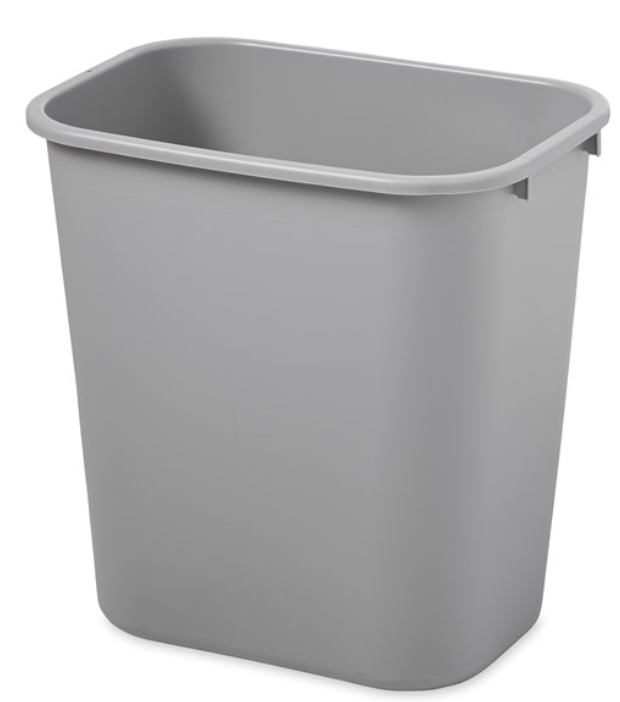 Wastebasket Medium 28Qt/27L Gray