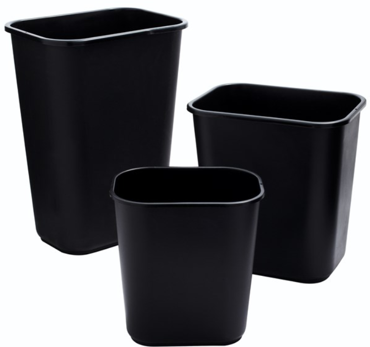 Wastebasket Medium 28Qt/27L Black