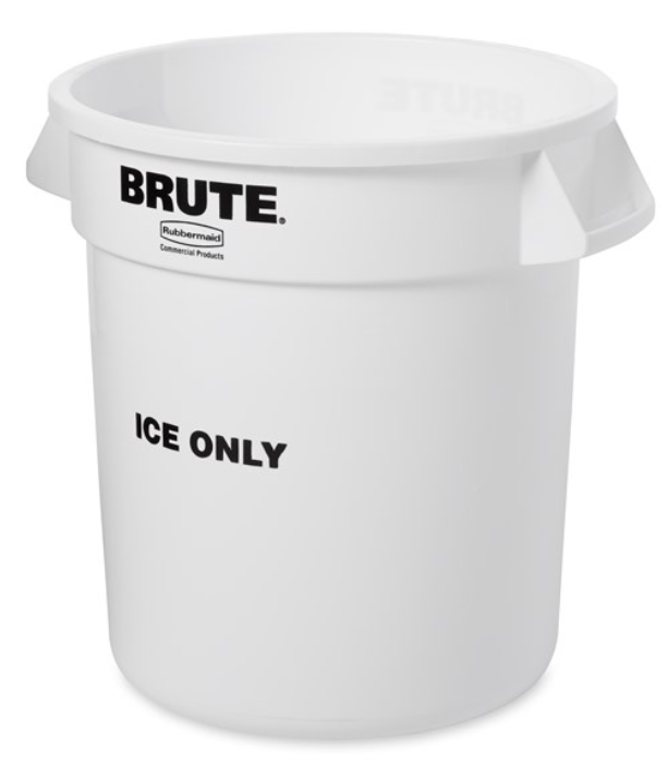 Brute "Ice Only" Container 10G White 