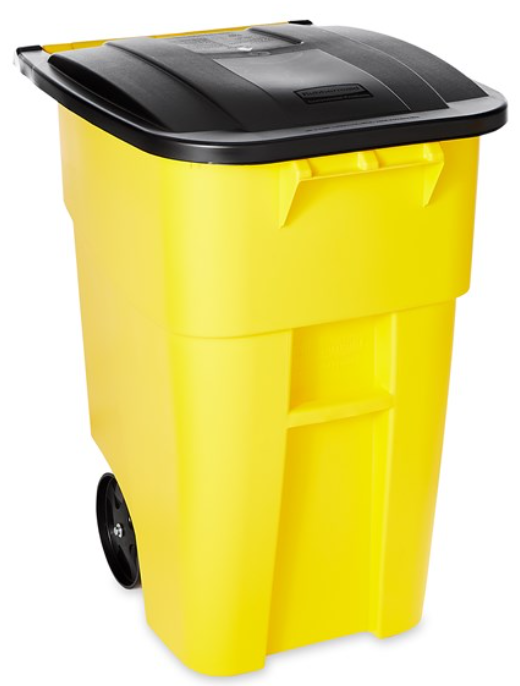 Brute Rollout Container 50G/189L Yellow 