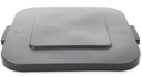 Brute Square Lid 28 Gal Gray Fits FG352600