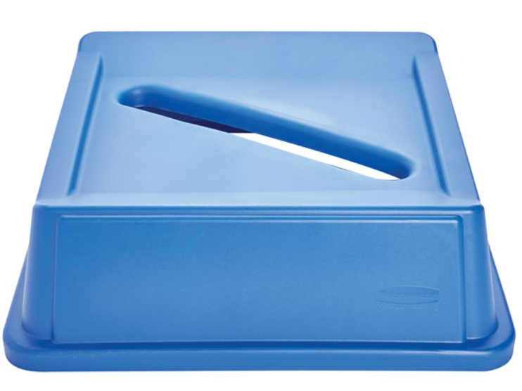 Universel Square Recycling Lid paper 35Gal Blue