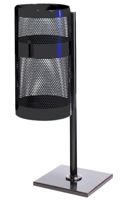 Towne Pole/Wall Mount 22G/83L Black