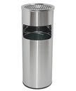 Stainless Steel Bin with Ashtray HS-12A-16L 
