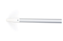 Super Lock Broom Handle Treaded Aluminium 57" Gray 