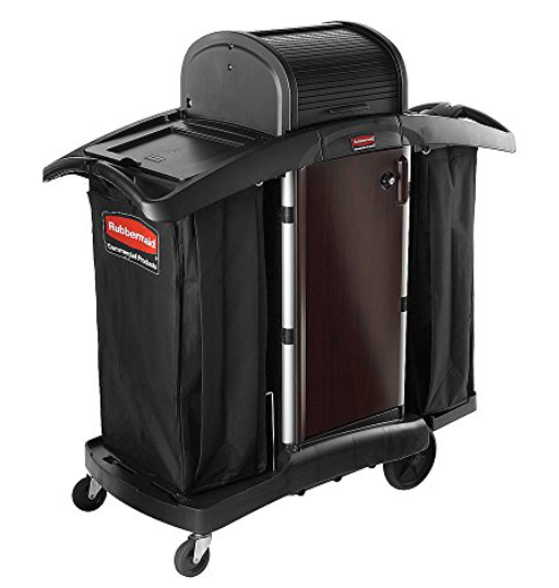Upscale Housekeeping Cart Black