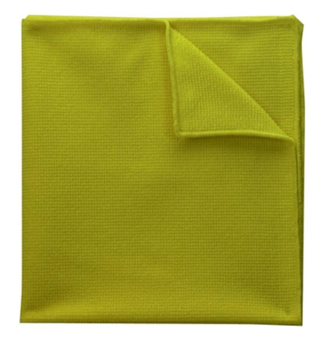 Microfiber Cloth 36x36cm yellow 2pc/pkt 25pkt/box