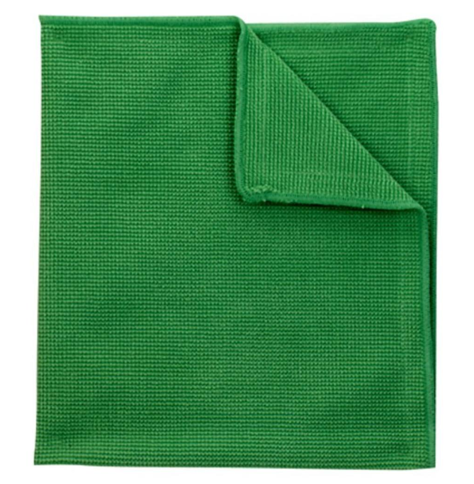 Microfiber Cloth 36x36cm Green 2pc/pkt 25pkt/box