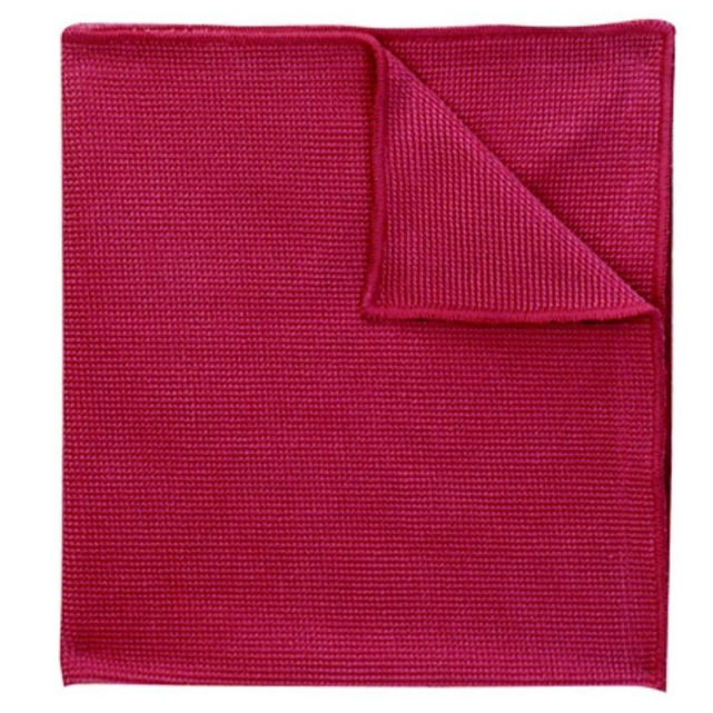 Microfiber Cloth 36x36cm Red 2pc/pkt 25pkt/box