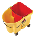 Wavebrake Side Press Bucket And Wringler 26 Qt Yellow