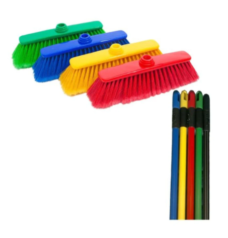 Nylone Soft Broom Sovarna Yellow With Handle 