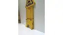 Multilungual "Caution" Stable Safety Sign 2 Sided 26" Yellow