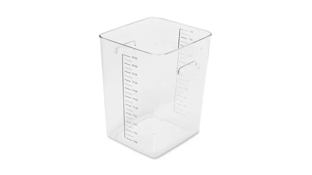 Square Storage Container 22Qt/20.8L Clr