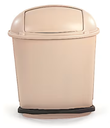 Pedal Roll Top Container Beige 14Gal/52Ltr