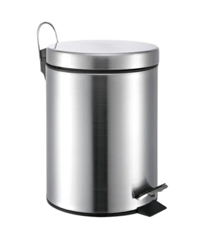 Stainless Steel Round Pedal Bin 5Ltr (92x60x31.5cm)