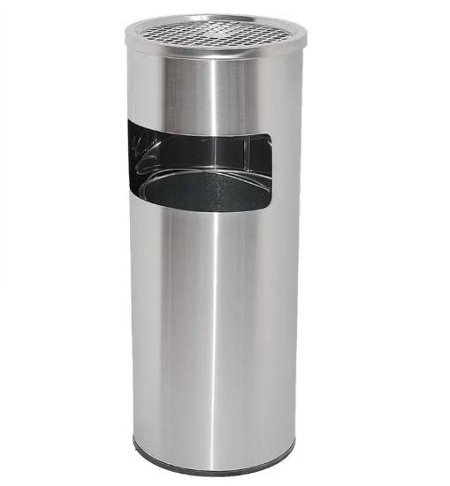 Stainless Steel Bin with Ashtray 16L (HS-12A)