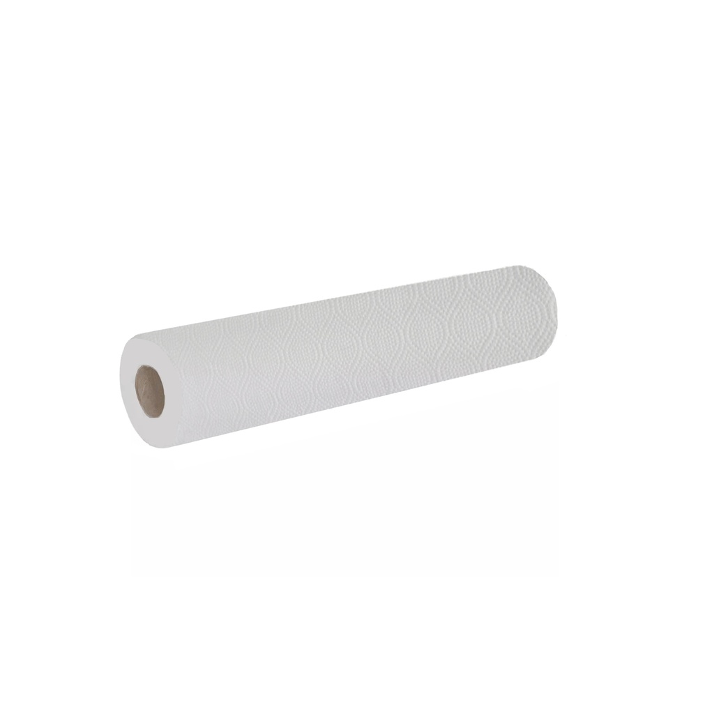 Couch Roll Embossed White 1ply50 6Roll/PP
