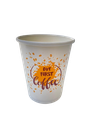 Printed White Yellow Paper Cup 8oz 100% Wood Pulp Paper 50Pc/Pkt 20Pkt/Ctn 