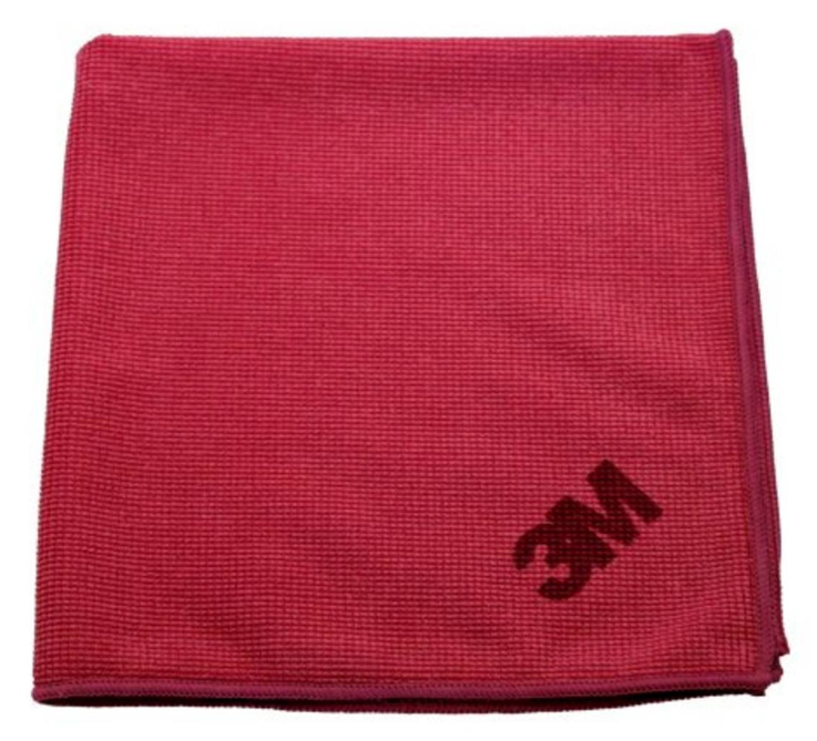 Microfiber Cloth 36x36cm Red 2pc/pkt 25pkt/box