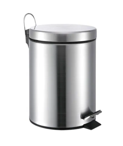 Stainless Steel Pedal Bin Std 5L