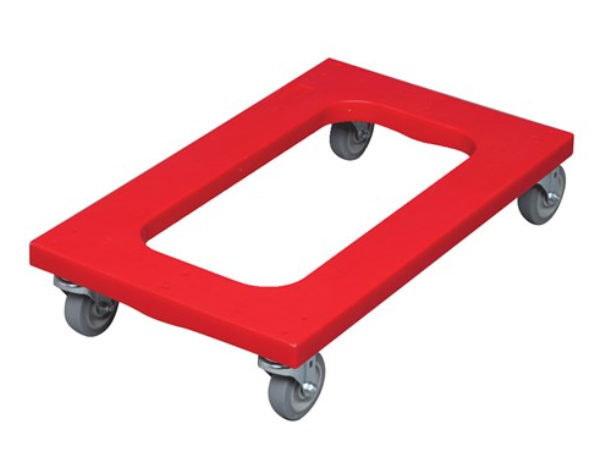Polyethylene Dolly Flush Deck Red 