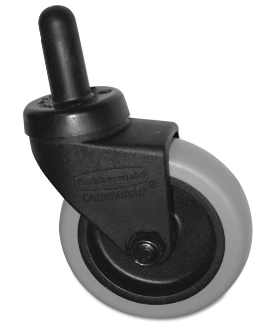 WaveBrake Plastic Replacement Caster for Mop Bucket 3" 