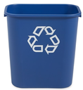 Wastebasket Recycling Medium Blue 28Qt/27Ltr
