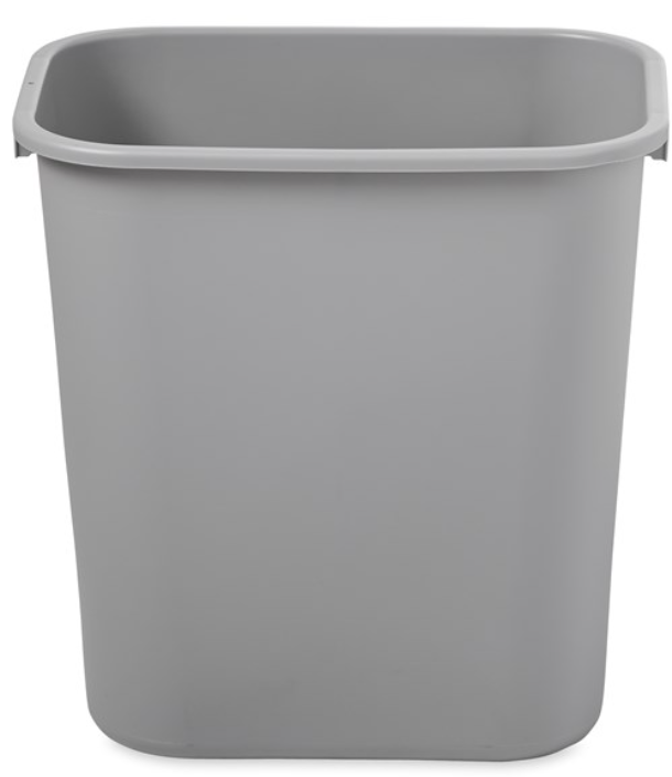 Wastebasket Medium Gray 28Qt/27Ltr