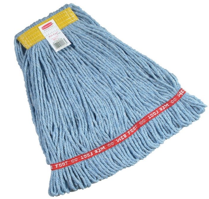 16 OZ WEB FOOT Blend Wet Mop 1" Headband Blue 