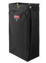 Executive Canvas Bag 30 Gal For High Capacity Janitorial Cleaning Carts Vinyl lining Black