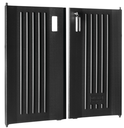 Executive Locking Door Kit for Traditional Housekeeping carts Black
