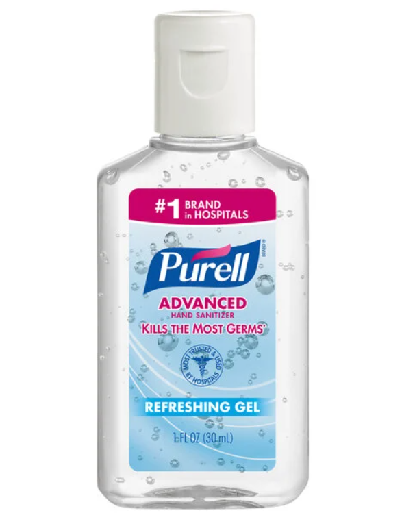 Purell Advanced Hand Sanitizer Gel 1 Fl Oz/30ml Flip Cap Bottle 