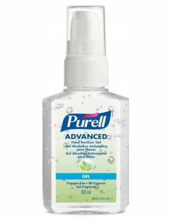 Purell Advanced Hand Sanitizer Gel 2 Fl Oz/59ml Pump Bottle 