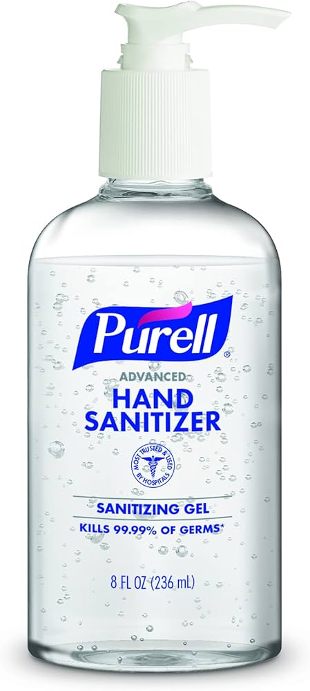 Purell Advanced Hand Sanitizer Gel 8 Fl Oz/236mL Pump Bottle