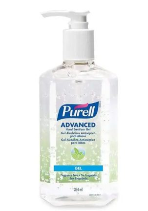 Purell Advanced Hand Sanitizer Green Certified Gel 12 Fl Oz/354ml Pump Bottle 