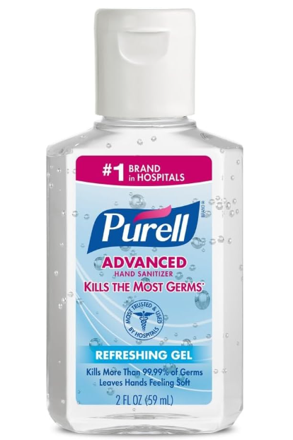 Purell Advanced Hand Sanitizer Refreshing Gel 2 Fl Oz/59ml Flip Bottle 