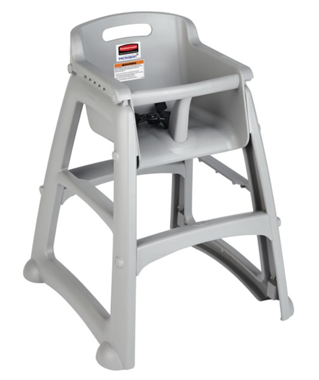 Sturdy Chair™ High Chair with Wheels Platinum