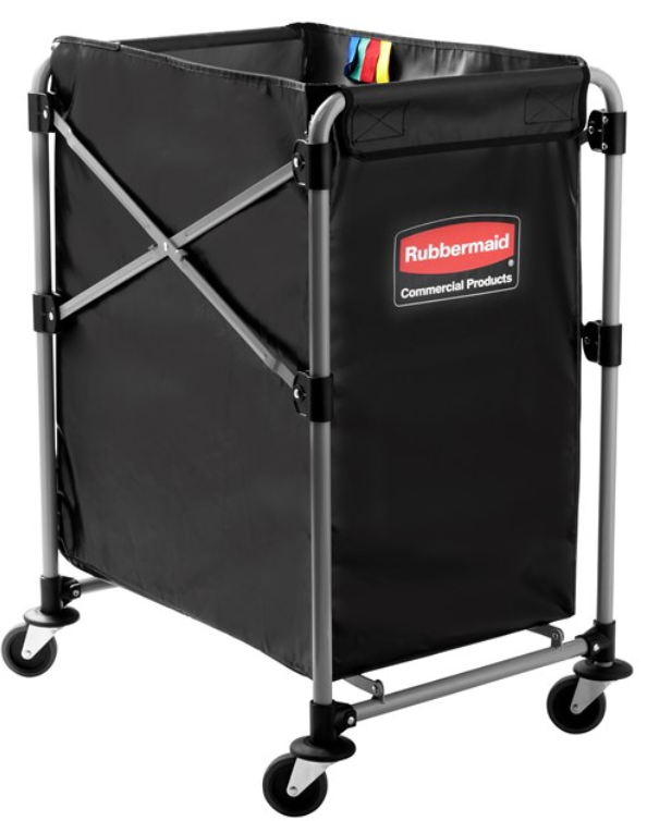 Collapsible X Cart 4 Bushels Single Stream Black 