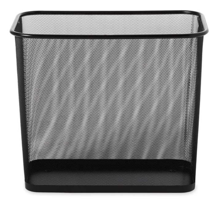 Concept Collection Open Top Wastebasket Black 7.5Gal/28Ltr