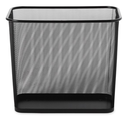 Concept Collection Open Top Wastebasket Black 7.5Gal/28Ltr