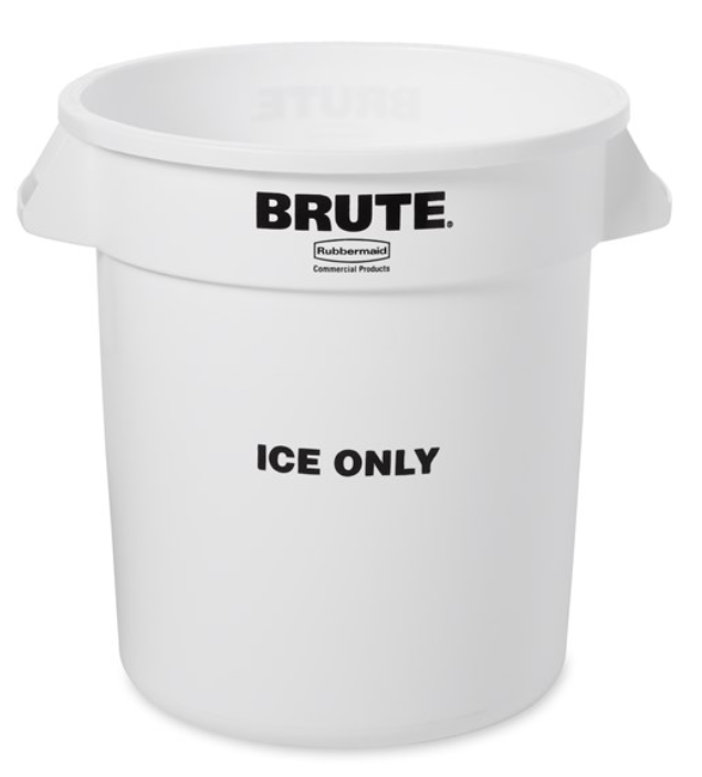 Brute "Ice Only" Container White 10Gal/38Ltr