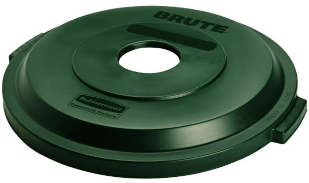Brute Lid Recycle 1Stream Green 32Gal/121Ltr