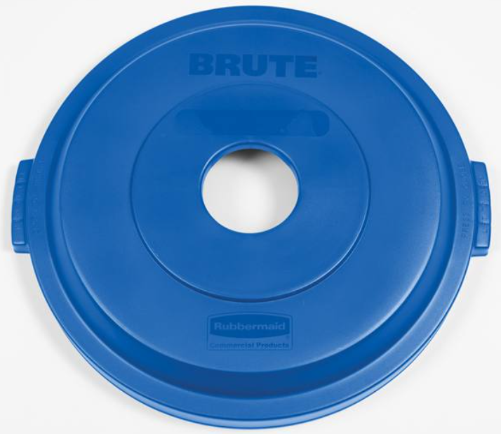 Brute Lid Recycle Paper Blue 32Gal/121Ltr