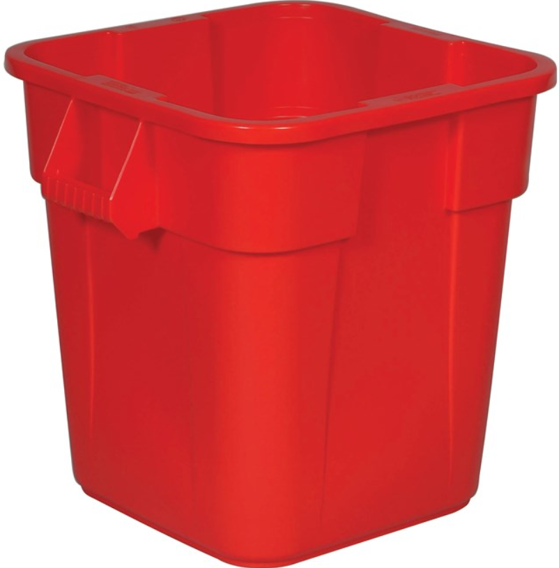 Brute Square Container Red 28Gal/106Ltr