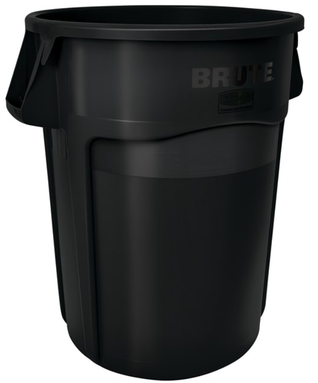 Brute Vented Black 44Gal/167Ltr