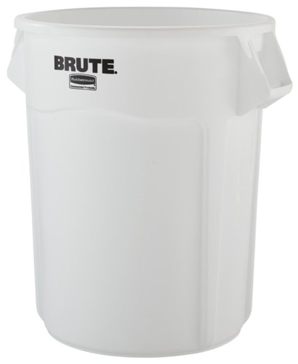 Brute Vented White 55Gal/208Ltr