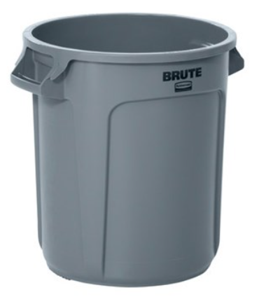 Brute Vented Container Gray 10Gal/38Ltr
