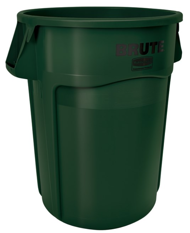 Brute Vented Container Dark Green 44Gal/167Ltr