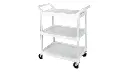 Service Utility Cart with 4" Swivel Caster, 200 lb. capacity, White