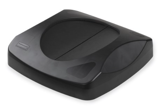 Untouchable Square Swing Lid Black 23Gal/87Ltr